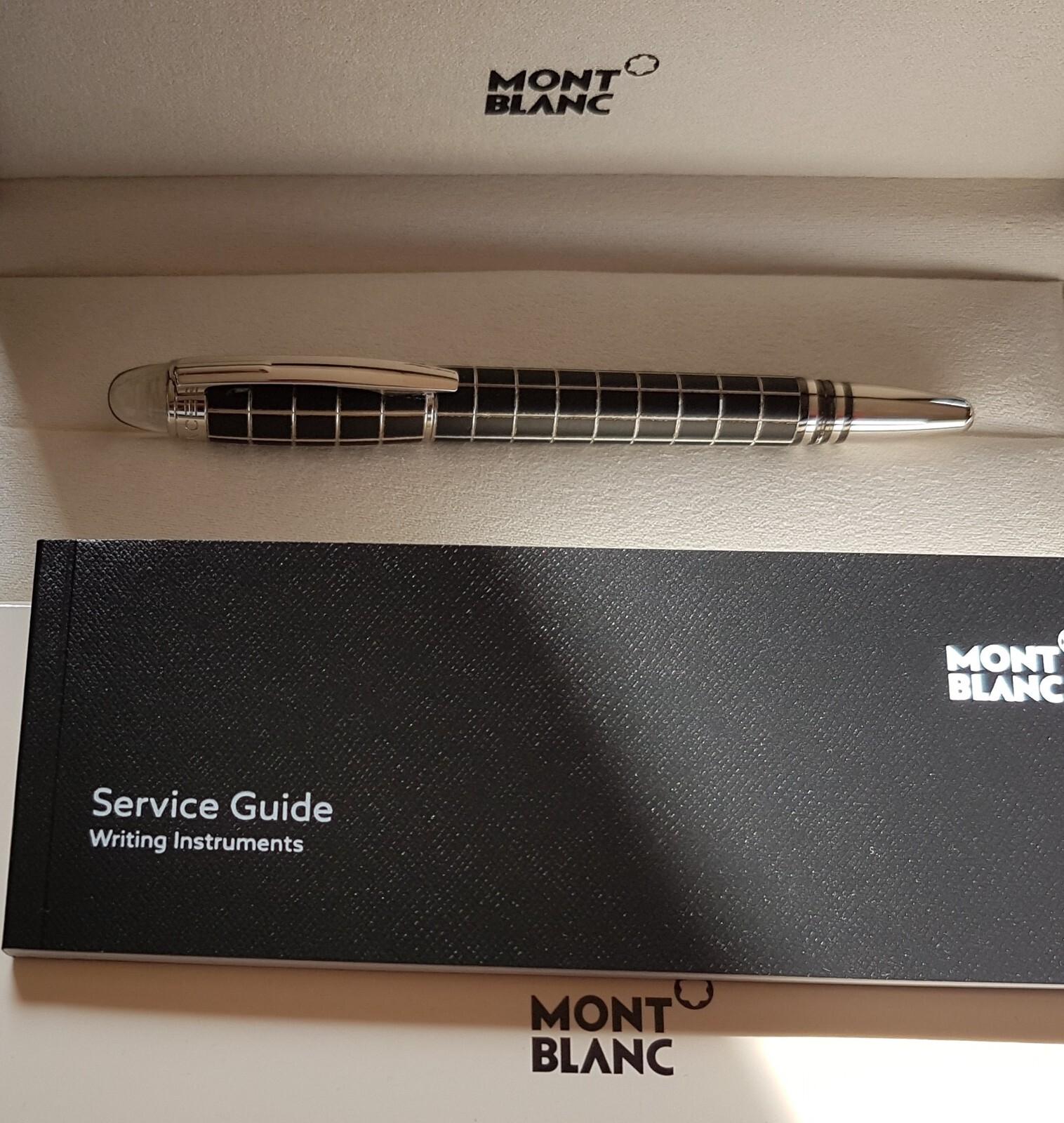 Montblanc-Starwalker-Metal-Rubber-08856-Roller-Ball-Fine-Liner-Platinum-NEU-OVP-127271044339